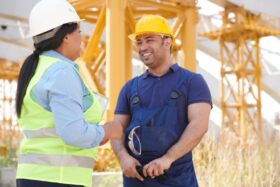 Health & safety inspector conducting inspection