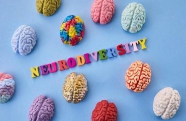 neurodiversity surrounded by colourful brains